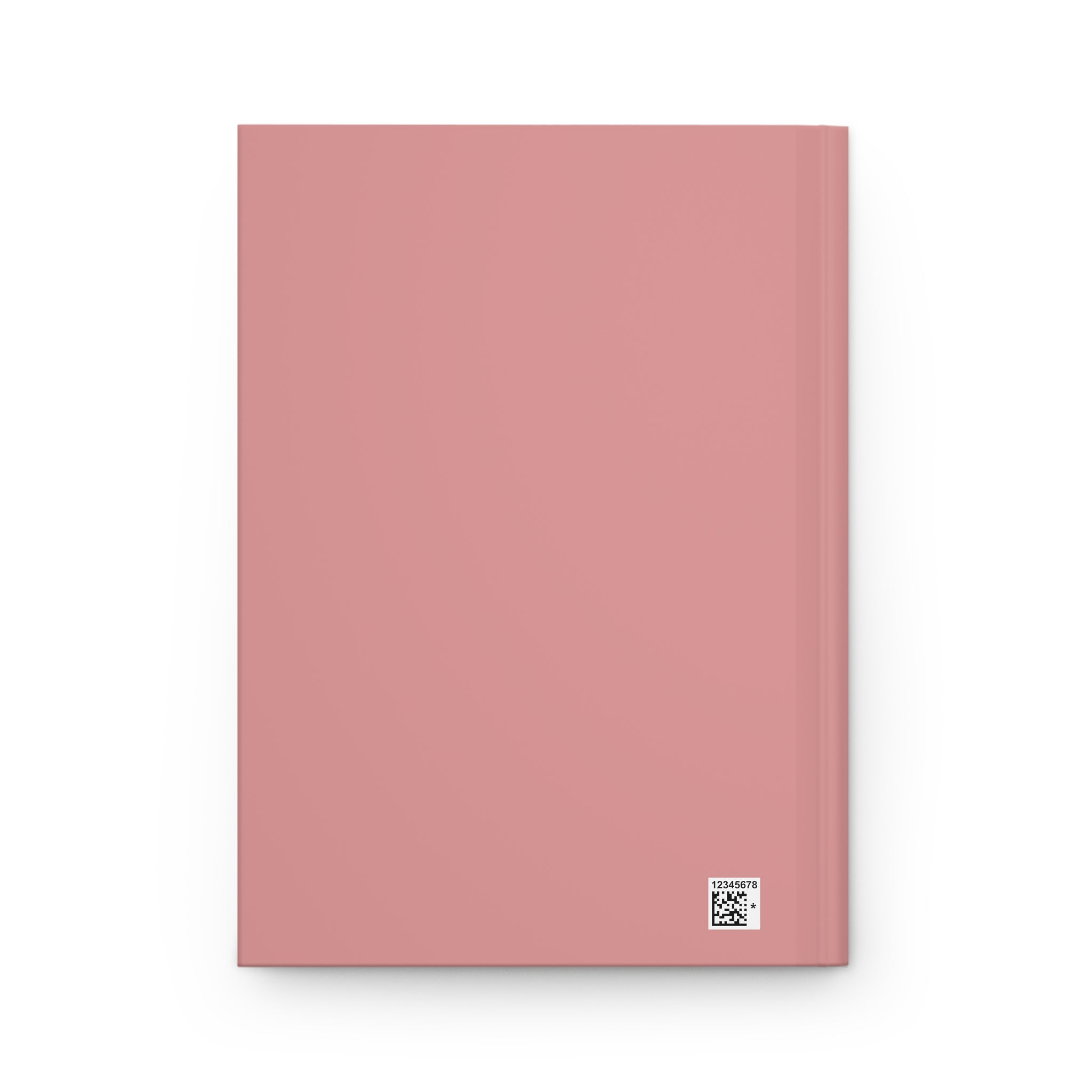 Hardcover Journal — Black Cat "Purr More, Worry Less" Pink Notebook