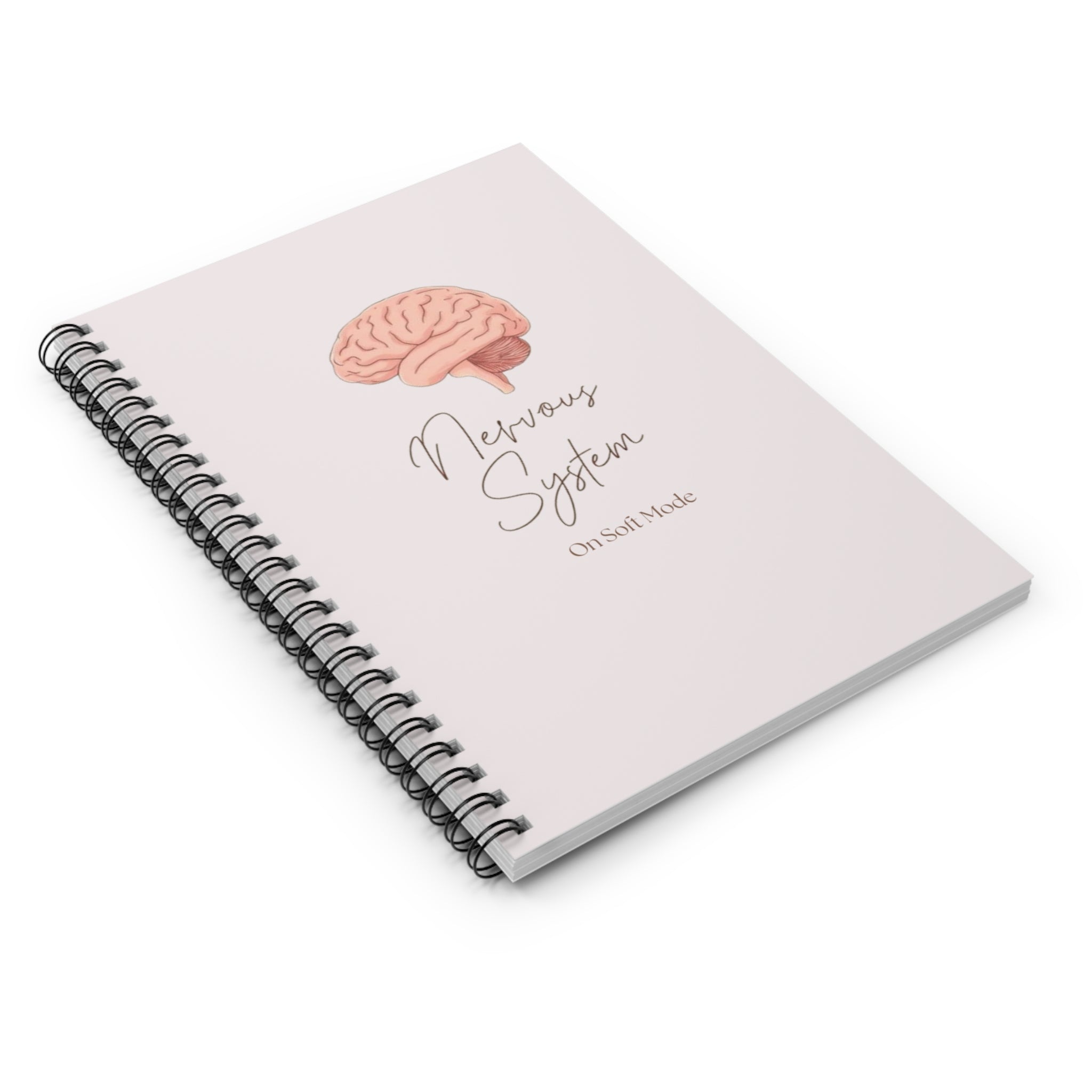 Nervous System Spiral Notebook — 'Nervous System On Soft Mode' Ruled Journal