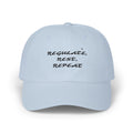 Dad Cap — "Regulate. Rest. Repeat." Embroidered Relaxation Hat