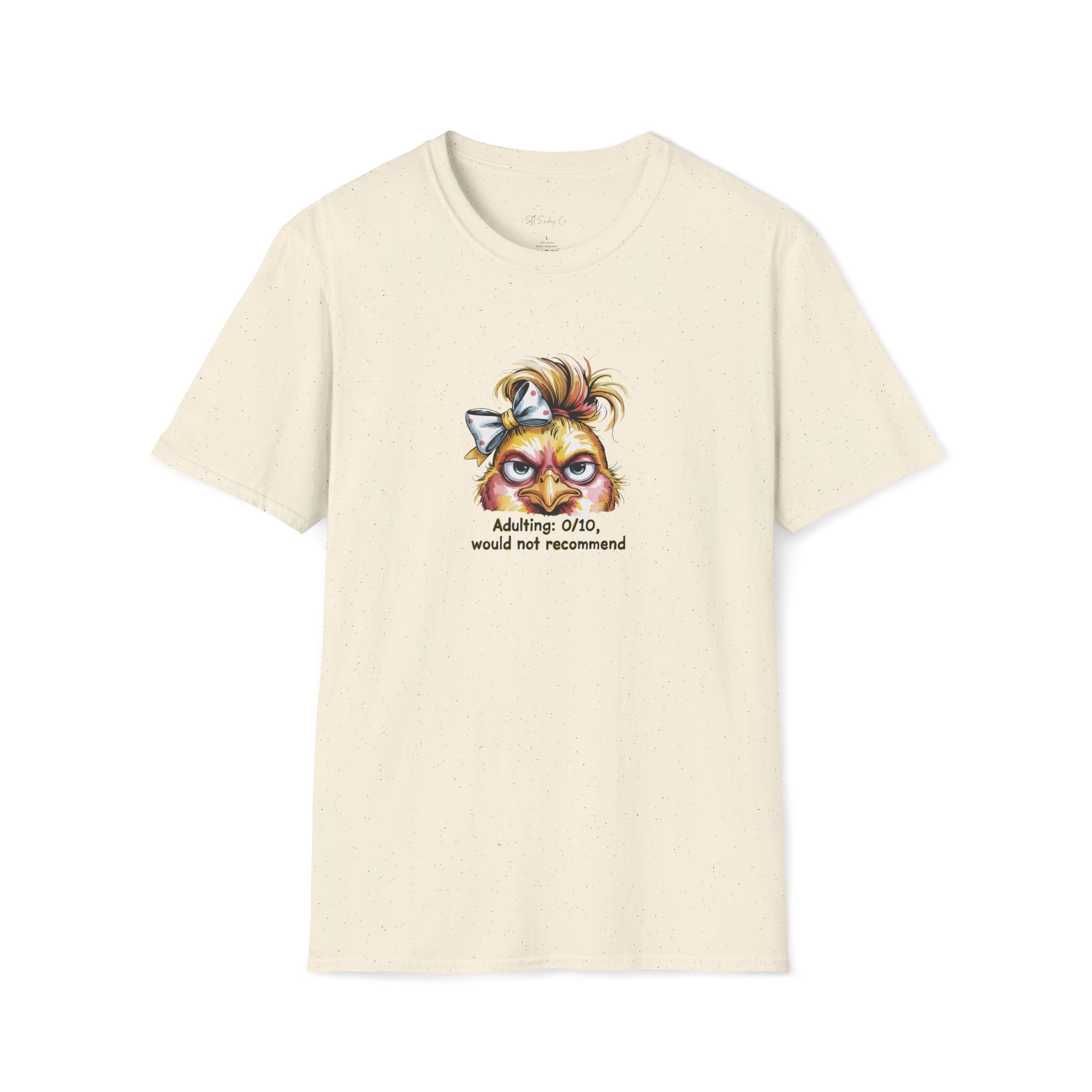 T‑Shirt — "Adulting: 0/10, Would Not Recommend" Funny Cat Graphic Tee