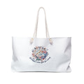Floral Brain Weekender Bag "God didn't wire you for worry " – Spacious Travel Tote