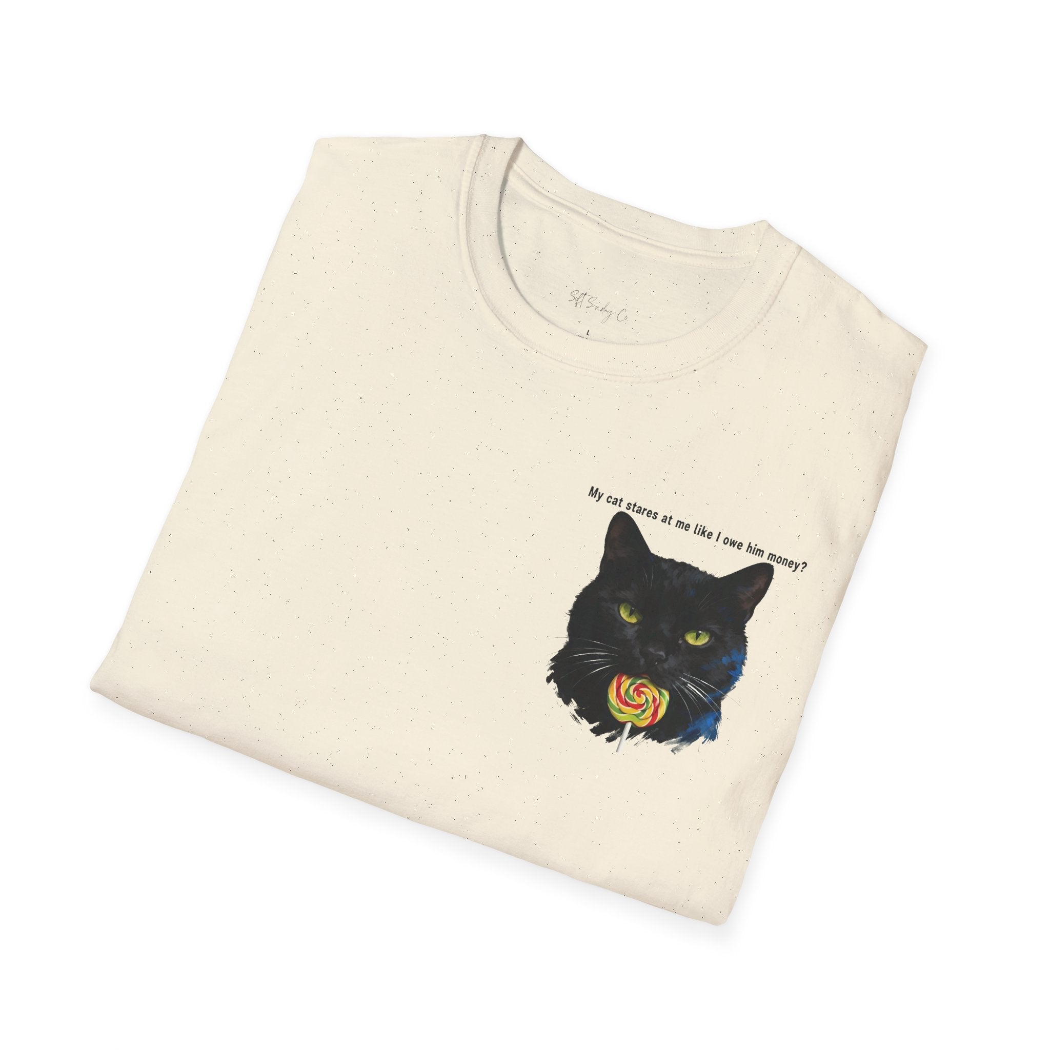 My Cat Stares At Me Like I Owe Him Money T-Shirt