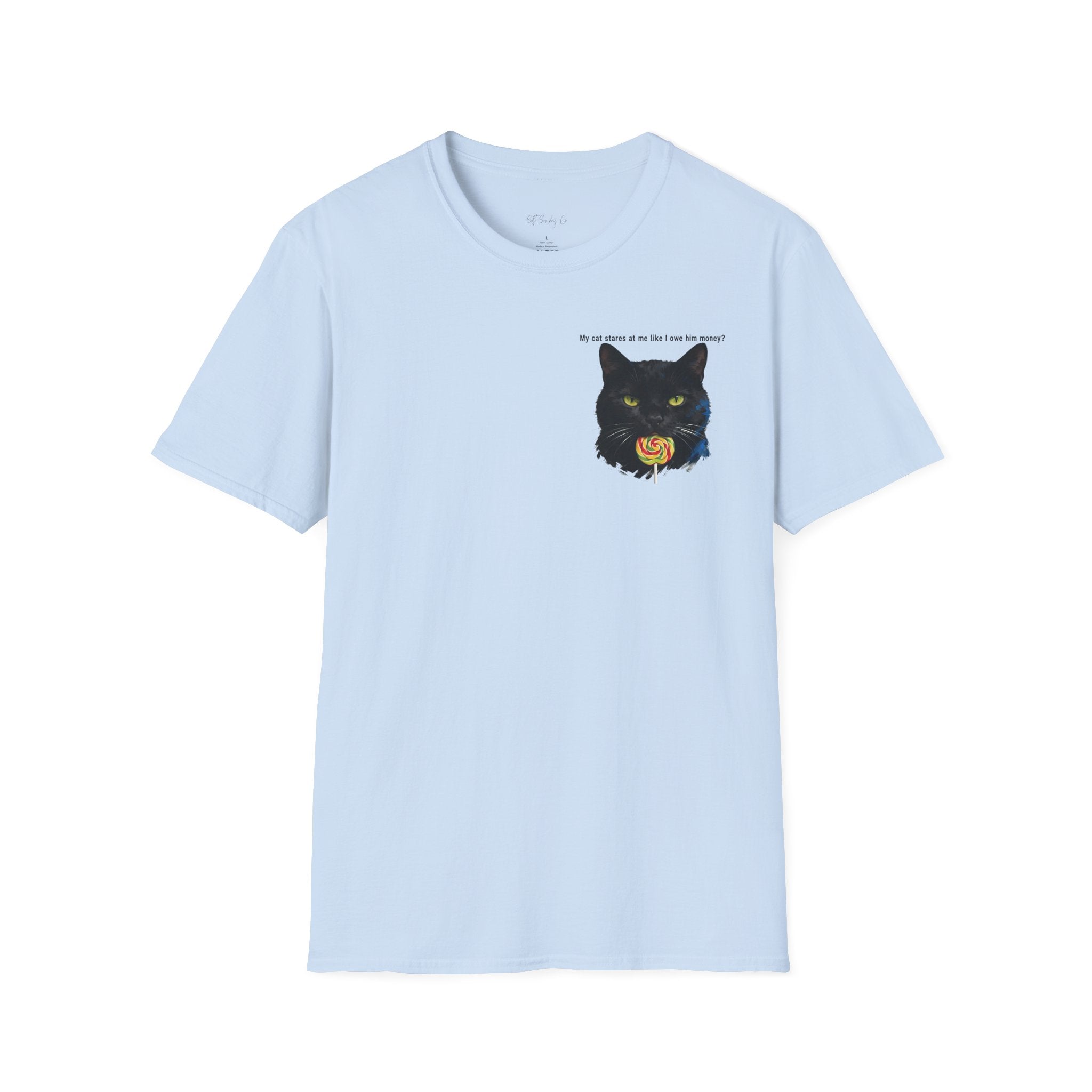 My Cat Stares At Me Like I Owe Him Money T-Shirt